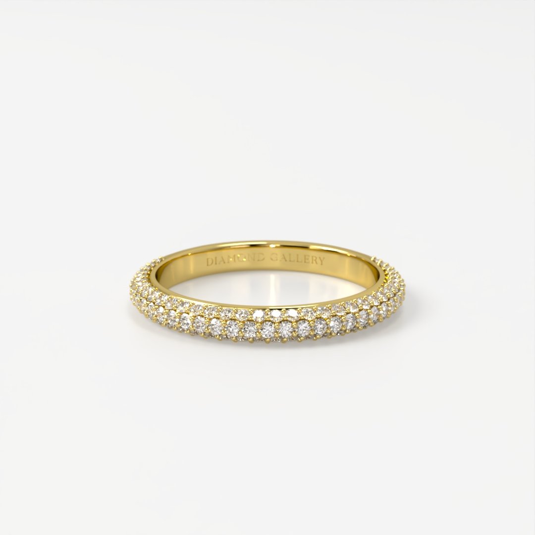 vfr24yf2.jpg Ruth | Triple Row Diamond Ring - Image 1